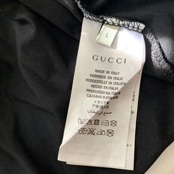 Gucci logo shirt black large brand new without tag - Picture 4 of 5